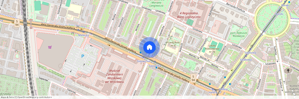 Generała Józefa Hallera, Gajowice, Fabryczna, Wrocław, dolnośląskie