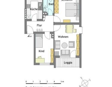 Modernisierte 3-Zimmer-Wohnung in Mülheim-Saarn - Foto 1