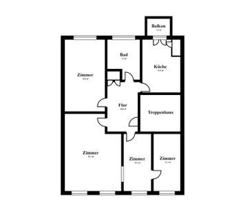 Helle, großzügige 4-Zimmer-Wohnung mit Altbauflair und Balkon - Photo 2