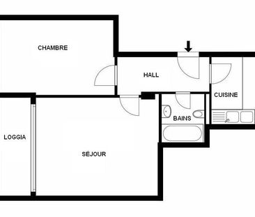 3 Zimmer, 51 m², 1. Stock - Photo 1