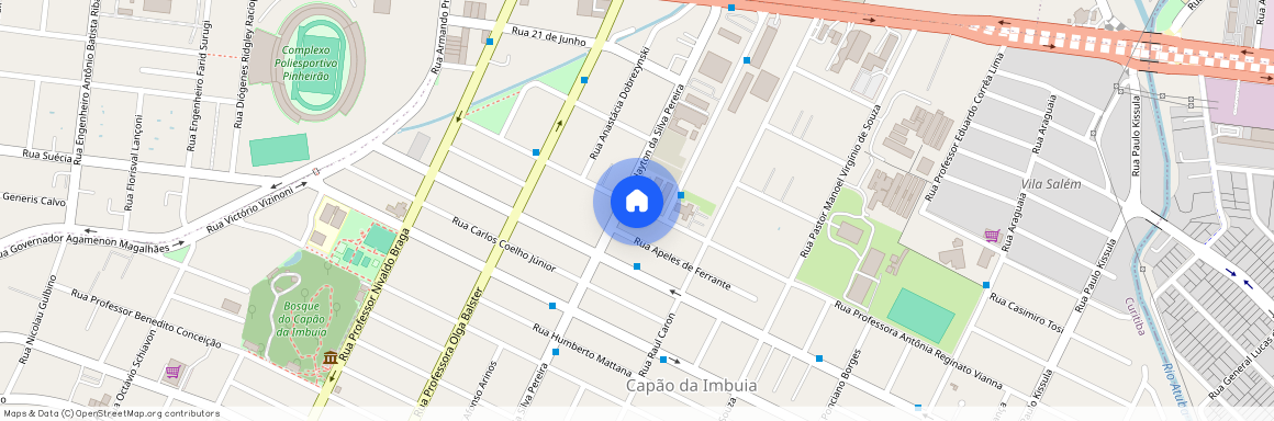 Rua Professora Antônia Reginato Vianna, 398 - 82810300 - Capão da Imbuia - Curitiba