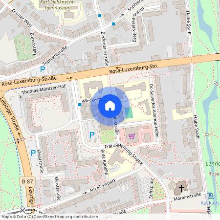 Wieckestraße 6 15230 Frankfurt (Oder), Franz-Mehring-Straße/Wieckestraße