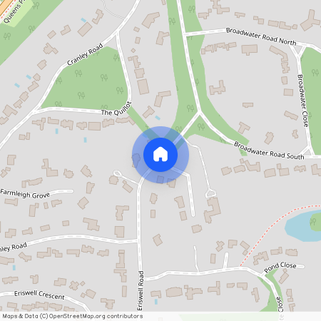 Manor House Drive, Burwood Park, Walton On Thames, Surrey, KT12