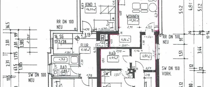 Renovierte 2- Zimmerwohnung mit eigenem Eingang, Balkon, Einbauküche und PKW- Stellplatz - Photo 1