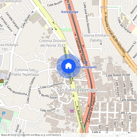 Se departamento Av. División del Norte, Colonia Pueblo de San Pablo Tepetlapa, C.P. 04620, Df / Cdmx