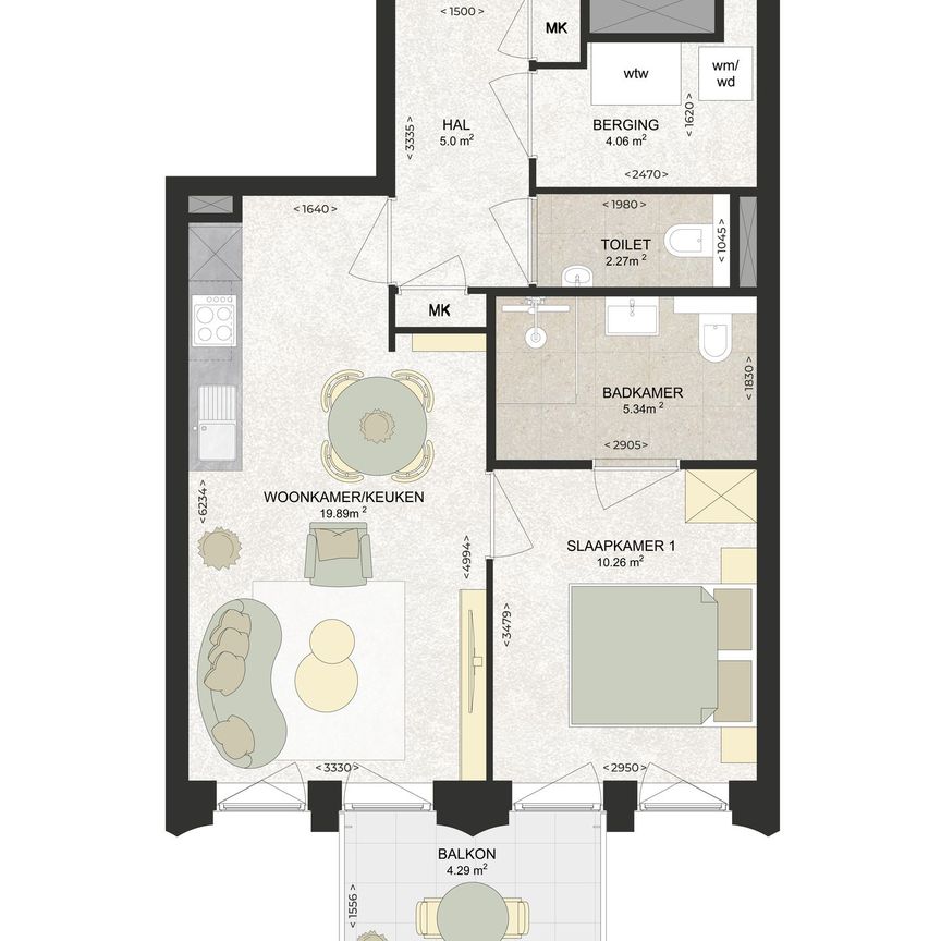 Appartement te huur: Kennedylaan 310 2035 TR Haarlem - Photo 1