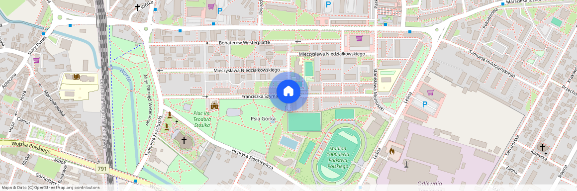 ul. Franciszka Szymańskiego, Zawiercie, zawierciański, śląskie