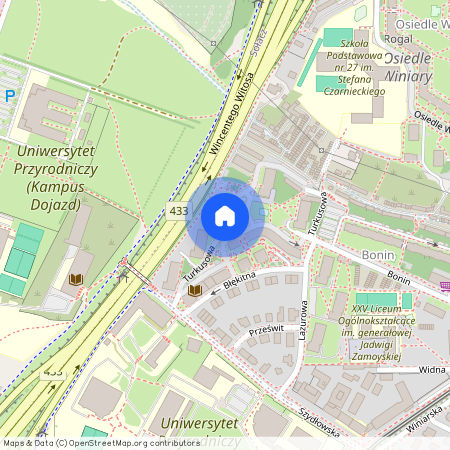 ul. Turkusowa, Winiary, Jeżyce, Poznań, wielkopolskie