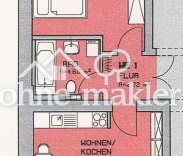 Ab 1.5.: schöne, ruhige EG-Wohnung, 2 Zi., Balkon in der Nordvorstadt - Foto 1