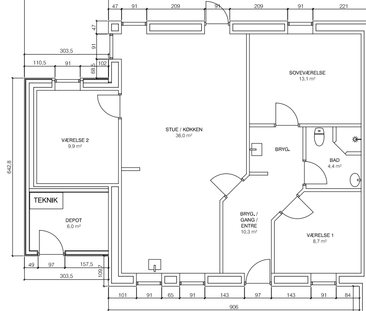 Halvt dobbelt hus til leje - Foto 3