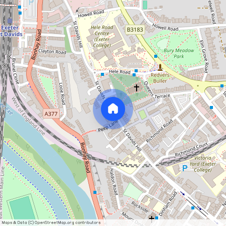 St Davids Hill, St Davids, Exeter, EX4