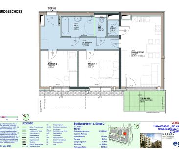 3-Zimmer-Wohnung mit Terrasse und Garten, Top 1 - Foto 5