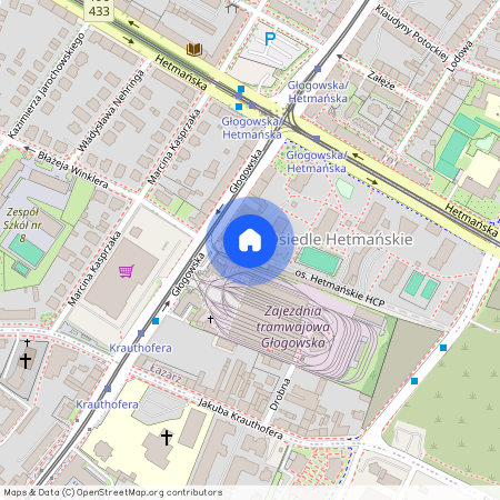 ul. Głogowska, os. Hetmańskie HCP, Grunwald, Poznań, wielkopolskie