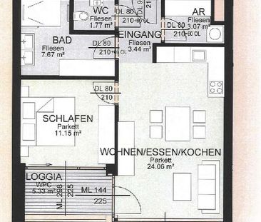 Moderne 2-Zimmer Wohnung mit Lift, Loggia und Garagenplatz - Photo 6
