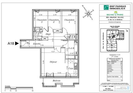 location Appartement T4 DE 85.1m² À RIS ORANGIS - Photo 5