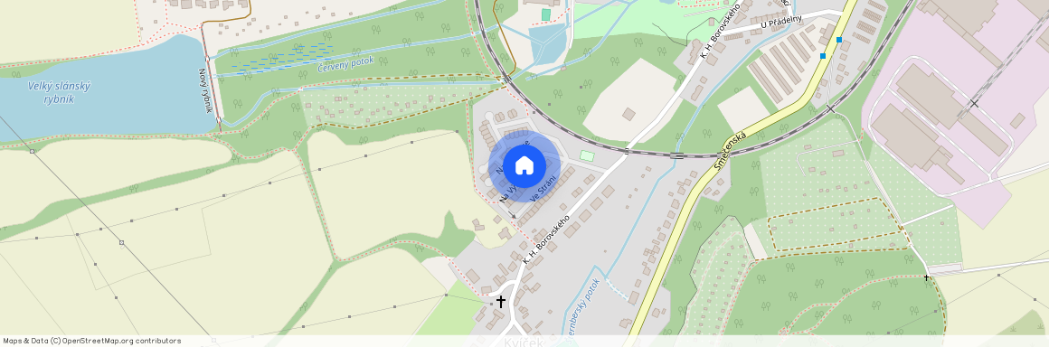 ulice Na Výsluní, Slaný – část obce Kvíček