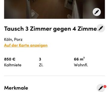 3 Zimmer im Tausch gegen 4 Zimmer Wohung - Photo 1