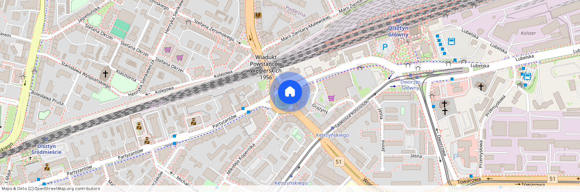 WARMIŃSKO-MAZURSKIE Olsztyn pl. Plac gen. Józefa Bema