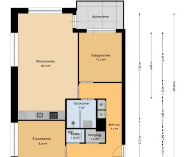 Appartement te huur: Bert Haanstrakade 642 1087 HJ Amsterdam - Photo 2