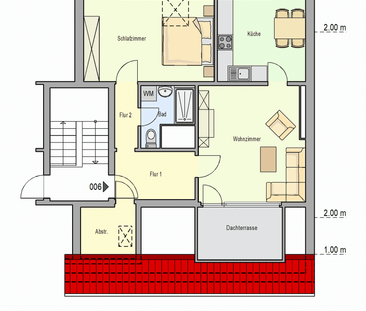 2-Zimmer-Wohnung in Düsseldorf-Benrath (unrenovierte Übergabe) - Photo 4