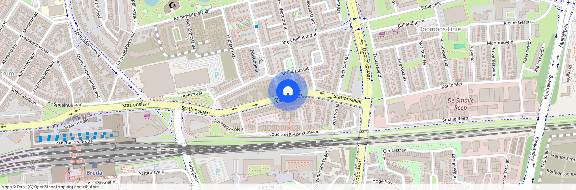 Doornbos-Linie, 4816 BW, Stationslaan, Breda
