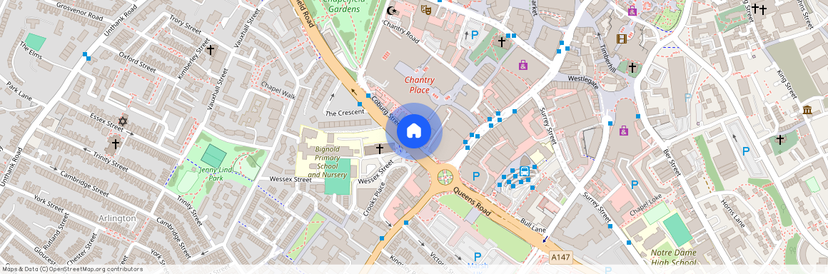 Chapelfield Gardens, Coburg Street, Norwich, Norfolk, NR1