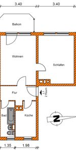 Attraktive 2-Raumwohnung sucht neuen Mieter in 2025 - Foto 3