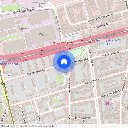 Friedbergstr., 45147 Essen-West - Holsterhausen