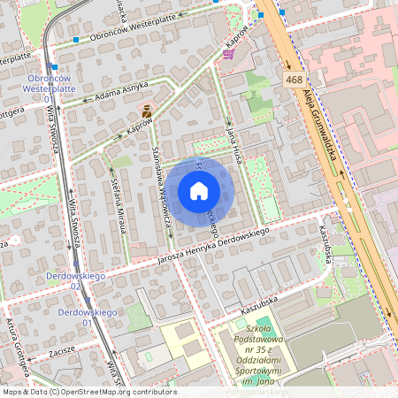 ul. Franciszka Kręckiego, Oliwa, Gdańsk, pomorskie