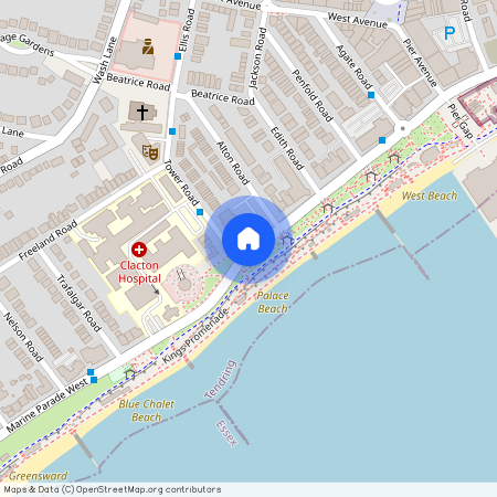 Seafront retirement apartment, Clacton-On-Sea