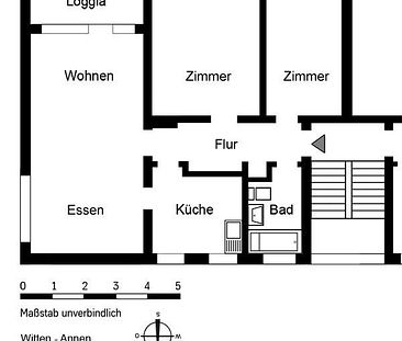 Moderne 3-Raumwohnung in Annen - Photo 4