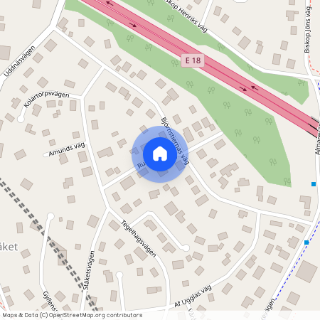 Rudbecks väg, Järfälla