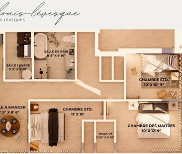 5 1/2 à louer, Otterburn Park, Carré Louis-Lévesque, construction n... - Photo 3