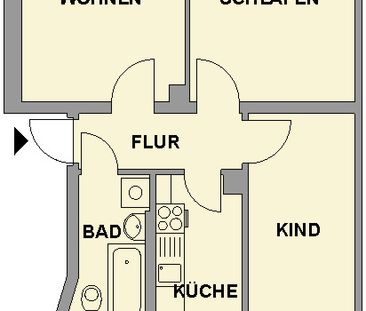 Attraktive Altbauwohnung mit Einbauküche - Photo 2