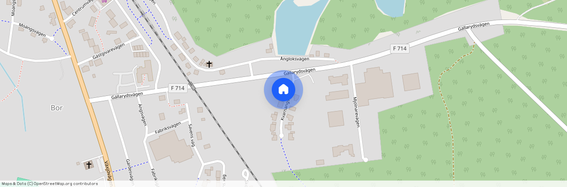 Kvarnängsvägen, Bor