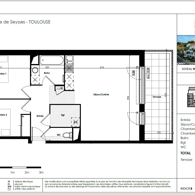 Appartement 3 pièces - Photo 2