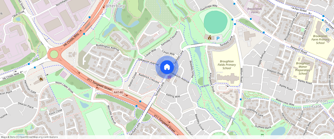 Oakworth Avenue, Broughton, Milton Keynes, MK10