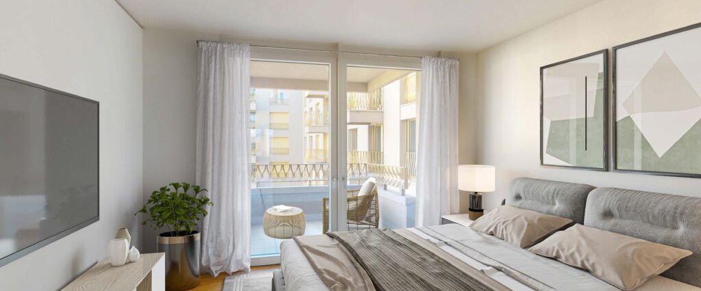 Live the Crown Experience – Modernes 3-Zimmer-Apartment mit Loggia und Balkon - Photo 1