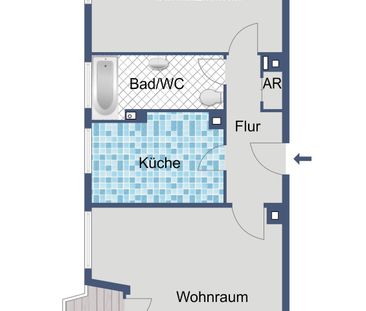 Gut geschnittene Wohnung mit Balkon kurzfristig frei - Foto 1