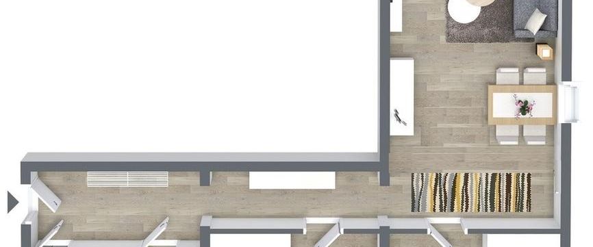 Neu sanierte 3-Raum-Erdgeschosswohnung mit Balkon - Photo 1