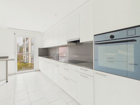 Moderne 5.5-Zimmerwohnung im Erdgeschoss mit Cheminée und grossem Sitzplatz - Foto 5
