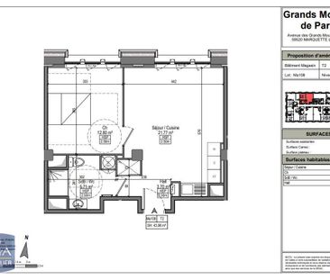 Location Appartement 2 pièces 42m² MARQUETTE LEZ LILLE 59520 - Photo 1