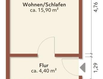 Klein, fein, komfortabel! 1-R.-WE in Löbau! - Foto 1