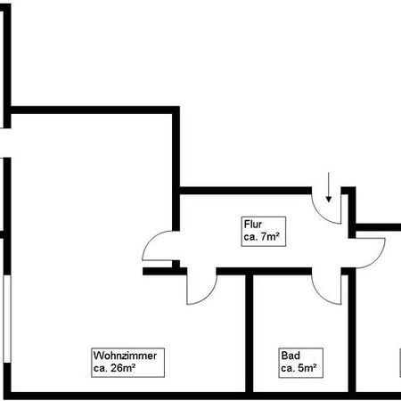 2 Raum-Wohnung mit Aufzug - Foto 3