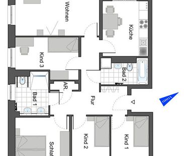 Neubauwohnung in Darmstadt-Ludwigshöh. Erstbezug! - Photo 3