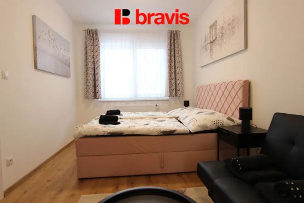Pronájem bytu 2+kk, Slavkov u Brna, novostavba, zařízené, garážové stání, výborná dostupnost do Brna, ul. Kaunicova - Fotografie 1