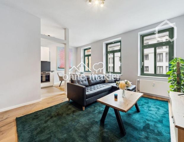 Moderne sanierte möbilierte 2-Zimmerwohnung in zentraler Lage in Leipzig, Stadtteil Reudnitz - Foto 1