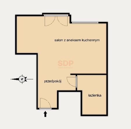 Przestronna kawalerka na wynajem - Фото 5