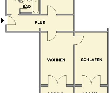 3-Raum-Wohnung - Photo 1