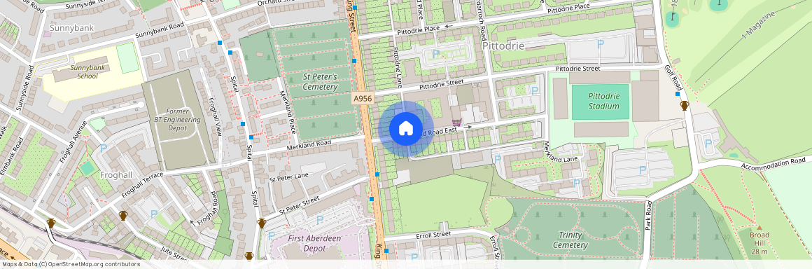 Merkland Road East, Pittodrie, Aberdeen, AB24